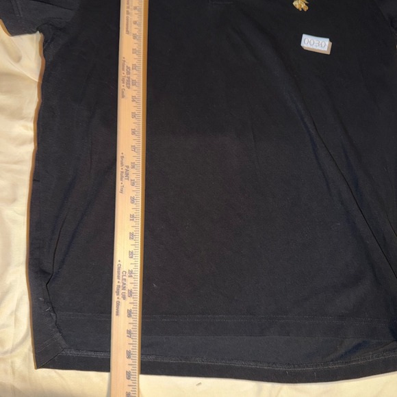 Brooks Brothers Mens XL Black Pique Short Sleeve Polo Shirt Golden Fleece - Picture 3 of 5